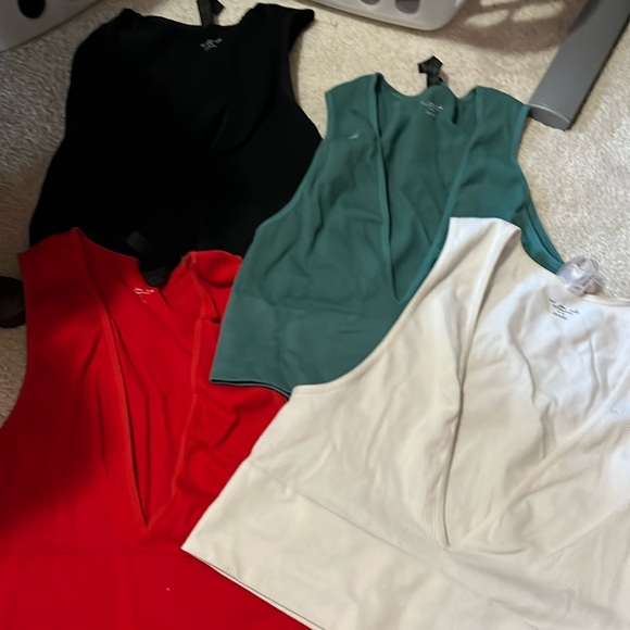 Stretchy deep V tank top bandeau - Picture 1 of 7